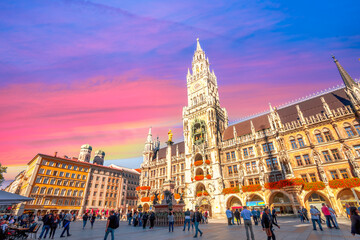 Naklejka premium Rathaus, München, Bayern, Deutschland 