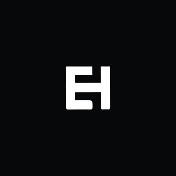 CH EH Logo Design, Creative Minimal Letter EH CH Monogram