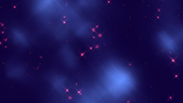 blue background with pink and white stars