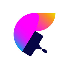 logos signs element abstraction paint brush repair painting