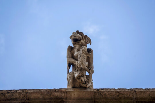 Valencia Silk Exchange Market building Lonja de la Seda gargoyles