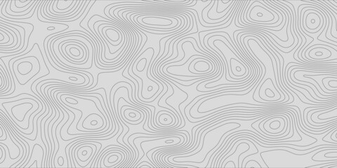 Obraz premium Tło linii mapy topograficznej. Abstrakcyjna ilustracja wektorowa. Mapa wektorowa konturowa. Ilustracja wektorowa mapy konturowej linii topograficznej, czarno-biały projekt, Luksusowa czarna abstrakcyjna sztuka liniowa.