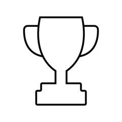 Champions Cup, award shape, first place cup badge, goblet icon, coupe symbol.