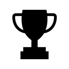 Champions Cup, award shape, first place cup badge, goblet icon, coupe symbol.