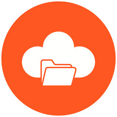 Cloud Folder Icon Design