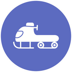 Fototapeta premium Snowmobile Icon Design