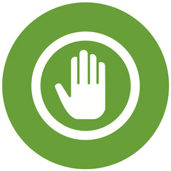 Obraz premium Stop Icon Design