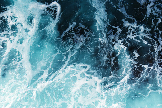 Water wave background top view