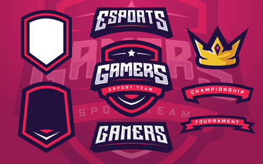 Esports Gamers Logo Template Creator for Gaming Team © Akito Studio