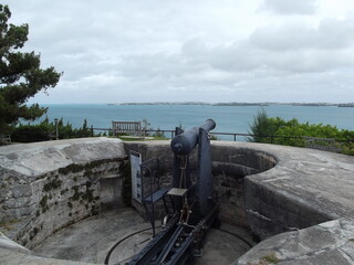 A cannon overlooking the 