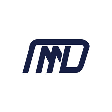Initial IMD monogram logo design with line shape for brand identity, business and personal logo
