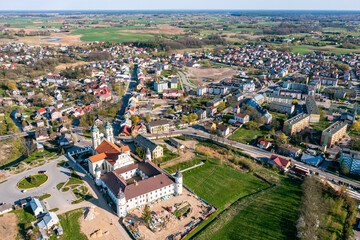 Widok z lotu ptaka na Sejny, województwo podlaskie