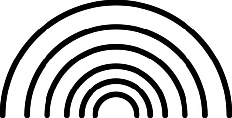 Rainbow icon illustration isolated vector sign symbol.eps