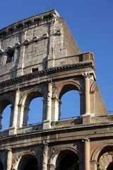 Fototapeta premium Detail of Colosseum, Rome, Italy