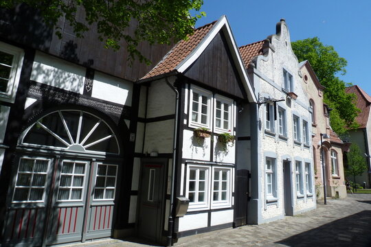 Westf&auml;lisches Fachwerk-Diehlenhaus in Rietberg - Altstadt in Westfalen