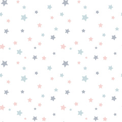 Fototapeta na wymiar Boho pastel pattern with stars. Baby boho background template. Nursery wall art, baby textiles, printable paper, bedroom. Isolated on white background.