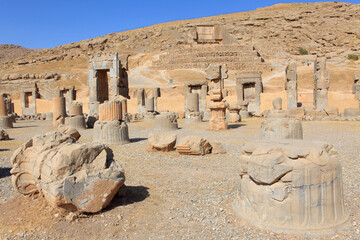 Ruins of the Hall of 100 columns, Persepolis, Iran