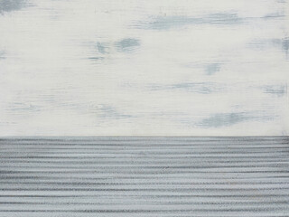 Dirty vintage light interior with light wall