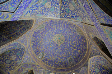 Decorations of Imam mosque, Esfahan, Iran