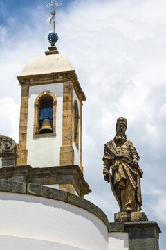Sanctuary of Bom Jesus de Matosinhos, Prophete Nahum statute, Congonhas do Campo, Minas Gerais state, Brazil