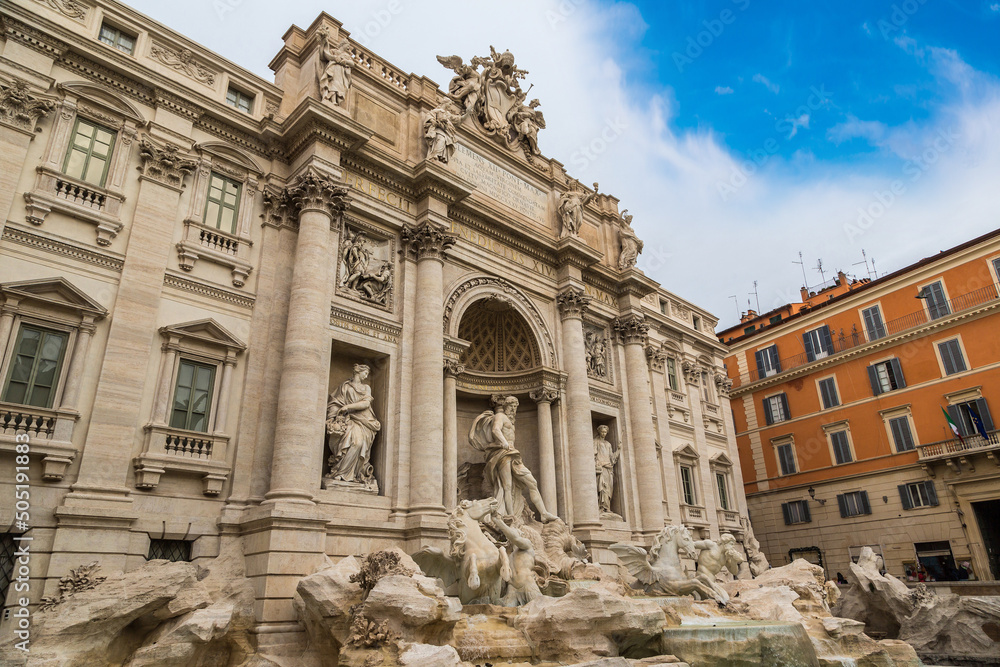 Canvas Prints Fountain di Trevi in Rome