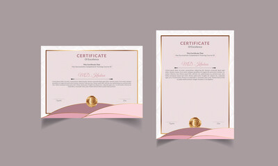 Professional Diploma Certificate Template Design