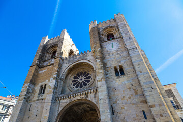 Lisbon Cathedral, Portugal - obrazy, fototapety, plakaty