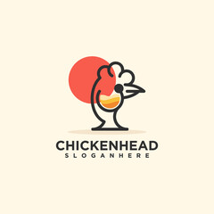 Chicken head logo