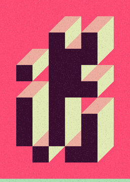 Implementation of Edward Zajec&rsquo;s &ldquo;Il Cubo&rdquo; from 1971. Essentially a Truchet tile set of 8 tiles and rules for placement art illustration