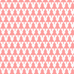 red christmas tree pattern on white background