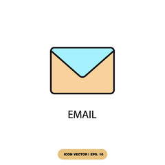 email icons  symbol vector elements for infographic web
