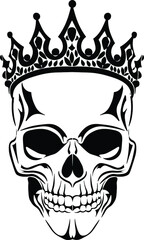 Human Screaming Skull Crown Tiara Royalty Hat Horror Fear Scary Fantasy Skeleton King Queen Zombie Prince Princess Death