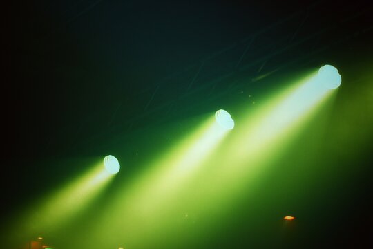Holofotes, Luzes de Palco na Cor Verde