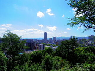 比治山公園富士見展望台より望む広島市の街並み(広島県広島市)