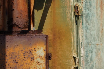 old rusty metal abstract close up photograph