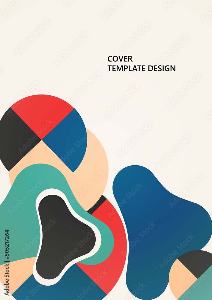 Poster abstract geometric pattern background texture for poster cover design. minimal color vector banner t