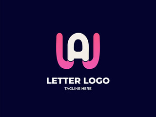 Modern W letter mark Abstract Trendy Logo Design