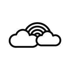 Weather icon. weather report forecast sign. vector illustration