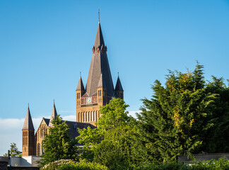 Tower of Sint-Laurentiuskerk, a roman catholic church located in Breda Ginneken, Province North...
