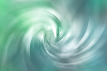 Summer green and blue spiral vortex soft blurred abstract gradient background