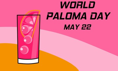 Vector graphic of world paloma day for world paloma day celebration. flat design. flyer design. flat illustration. Banner design. May 22.