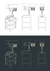 Drilling machine drawings