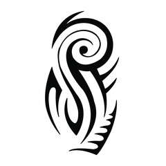 Tattoo pattern on white background