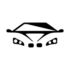 sport car sihoute vector symbol and logo design