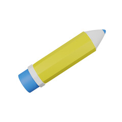 3D Rendering Of Pencil Icon