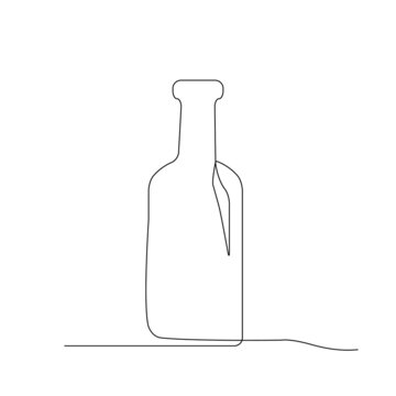 recommend clip art: Line Drawing Art Bottle