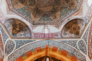 edirne/turkey. 10 december 2019.Ottoman mosque architecture, Old Mosque (Ulu Camii)