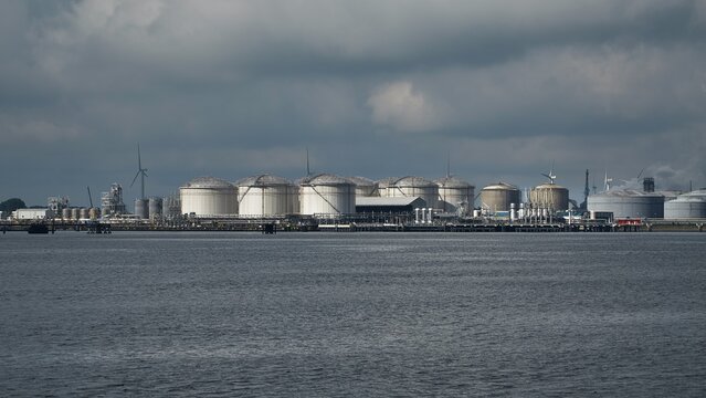 Oil Port Silos in Rotterdam