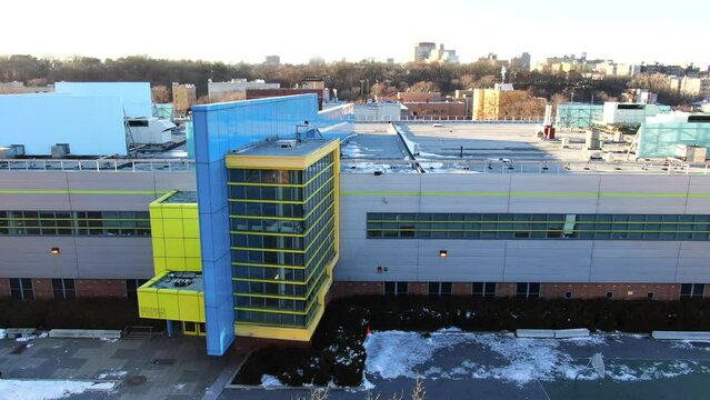 Trucking Right Shot of Bathgate High School in the Bronx - Pt. 2