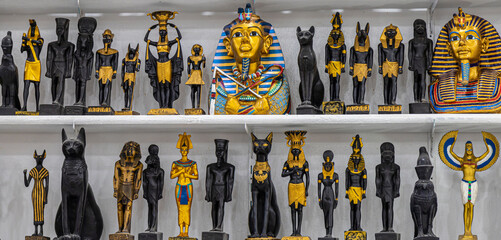 Various traditional Egyptian souvenirs, Luxor, Egypt
